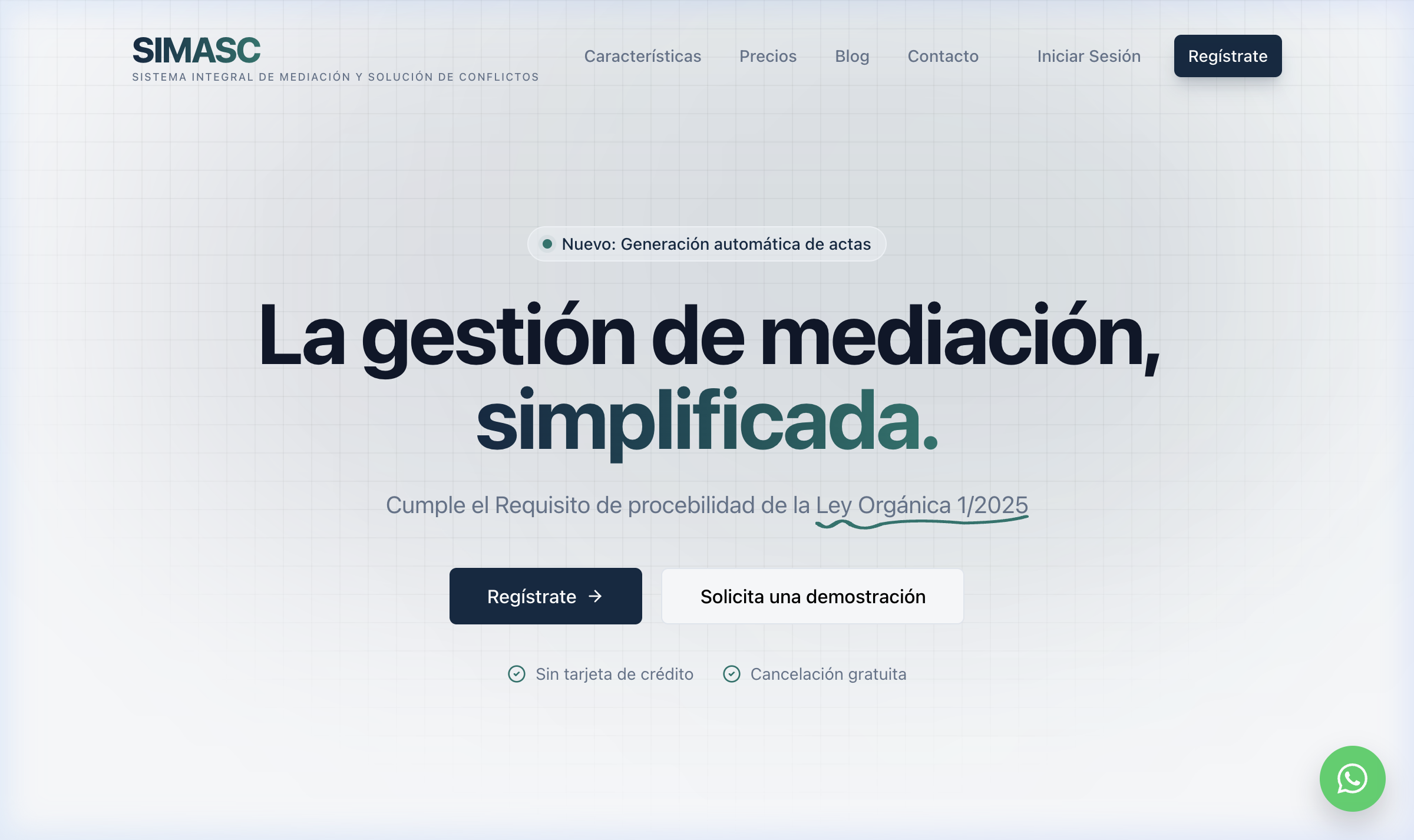 Screenshot of SIMASC